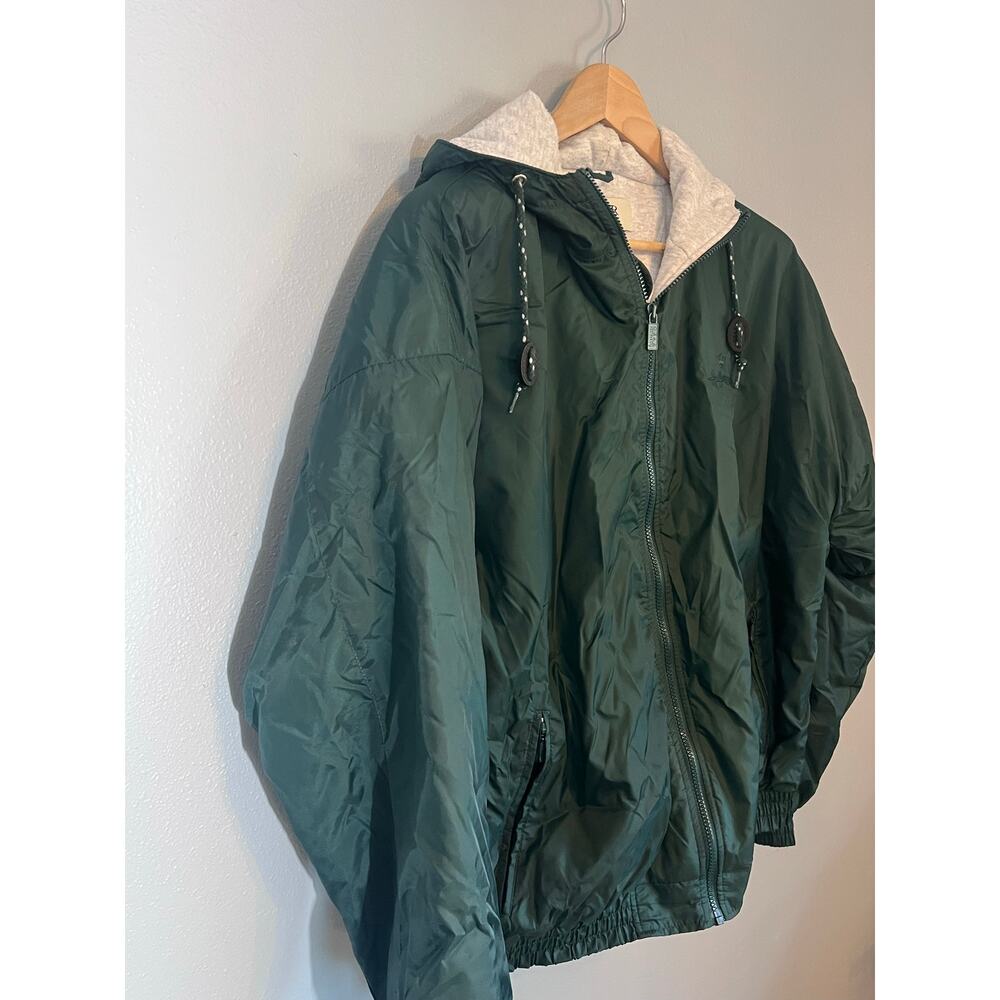 Vintage Hallmark Lined Green Windbreaker XL Jacket Unisex Gear for Sports Pocket - Picture 7 of 14